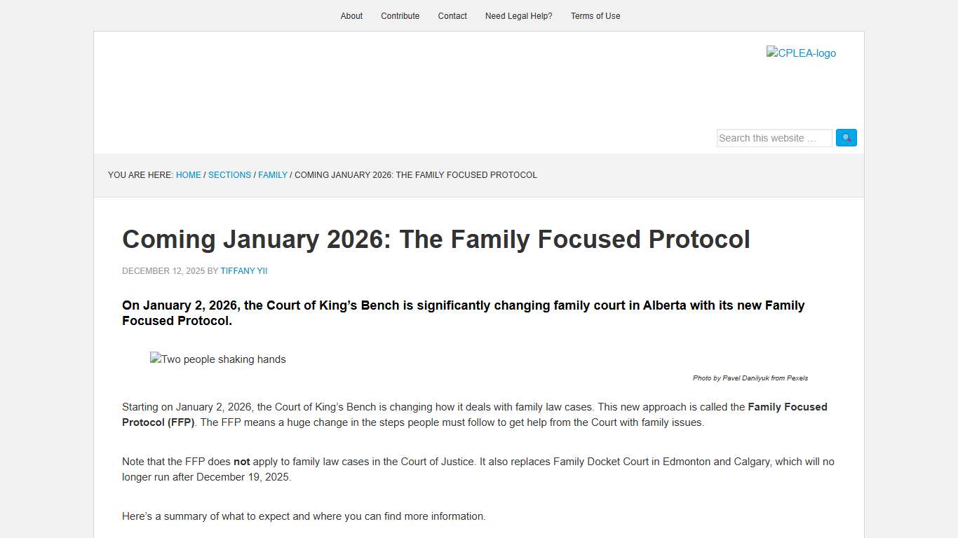 Coming January 2026: The Family Focused Protocol - LawNow Magazine
